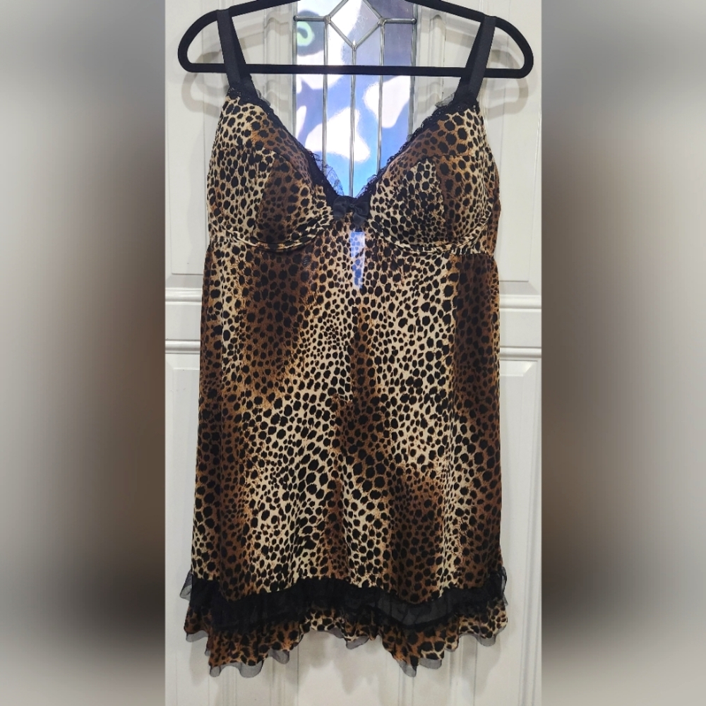 Torrid leopard print lingerie gown women's size 2 / 2X / 18-20